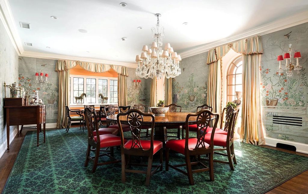 Luxurious $13.9M Property in Gladwyne, PA Surrounded by Serene Greenery and Grand Architecture with Top-Notch Amenities