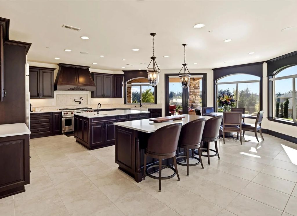 Opulent Montecito Mediterranean Villa of Uncompromising Quality in Woodinville, WA Listed for $3.875M