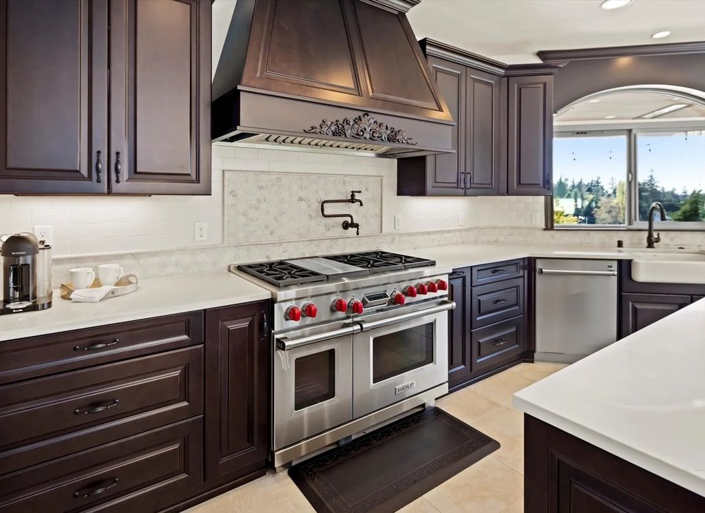 Opulent Montecito Mediterranean Villa of Uncompromising Quality in Woodinville, WA Listed for $3.875M