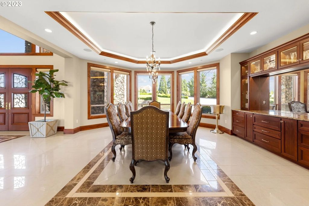 Scenic Private Estate on 5-Acre Gated Property in Ridgefield, WA with Stunning Valley Views for $7.25M