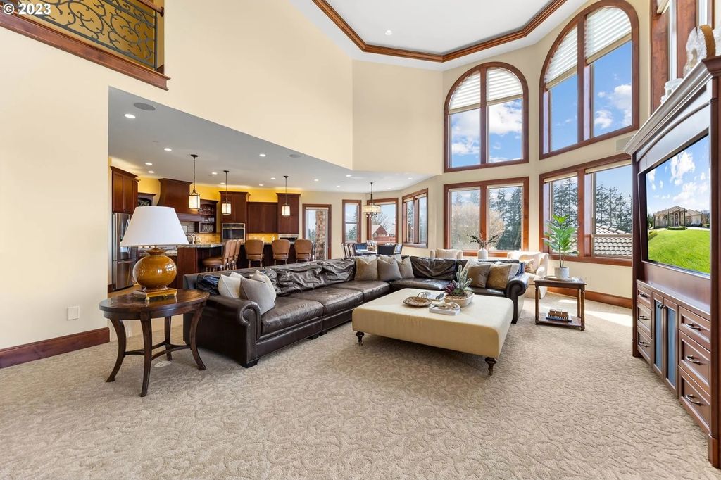 Scenic Private Estate on 5-Acre Gated Property in Ridgefield, WA with Stunning Valley Views for $7.25M