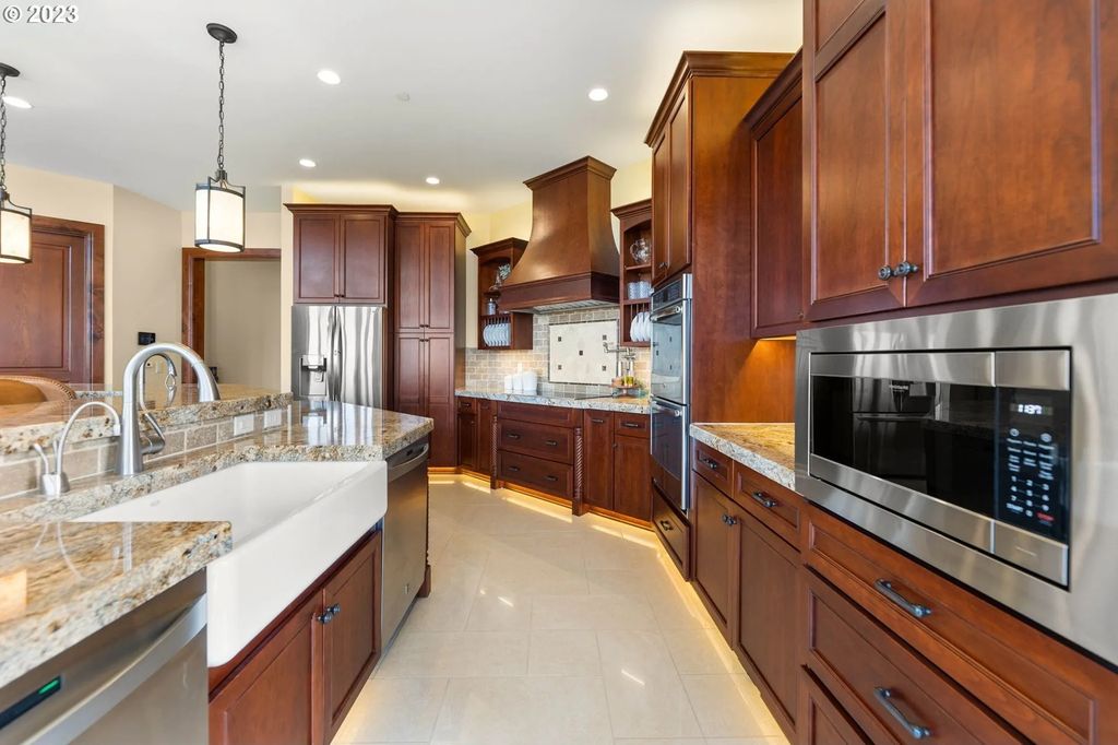 Scenic Private Estate on 5-Acre Gated Property in Ridgefield, WA with Stunning Valley Views for $7.25M