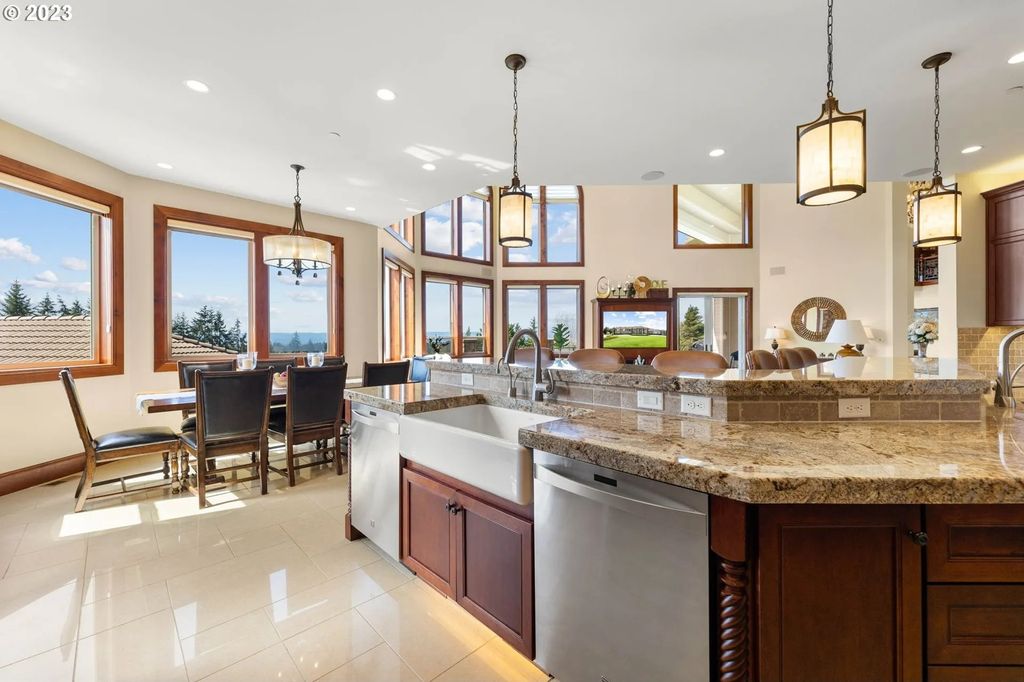 Scenic Private Estate on 5-Acre Gated Property in Ridgefield, WA with Stunning Valley Views for $7.25M