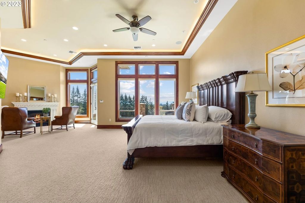 Scenic Private Estate on 5-Acre Gated Property in Ridgefield, WA with Stunning Valley Views for $7.25M