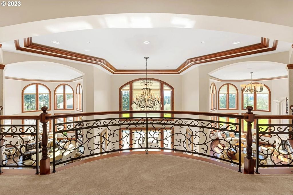 Scenic Private Estate on 5-Acre Gated Property in Ridgefield, WA with Stunning Valley Views for $7.25M