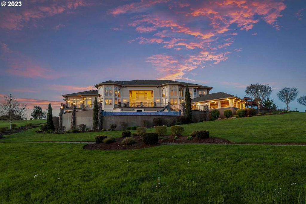 Scenic Private Estate on 5-Acre Gated Property in Ridgefield, WA with Stunning Valley Views for $7.25M