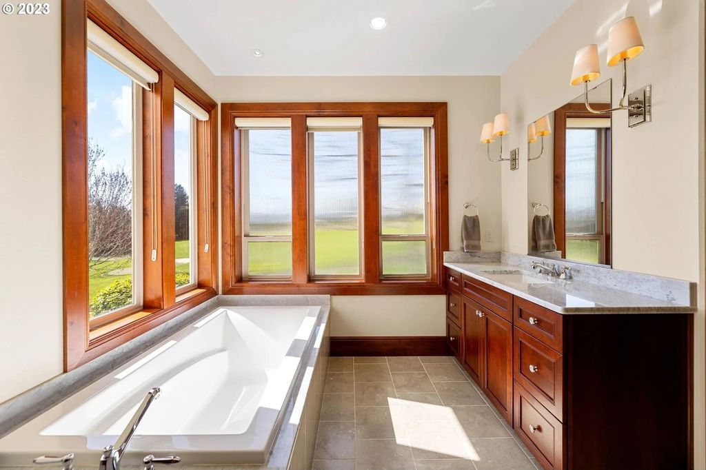 Scenic Private Estate on 5-Acre Gated Property in Ridgefield, WA with Stunning Valley Views for $7.25M