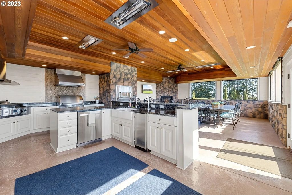 Scenic Private Estate on 5-Acre Gated Property in Ridgefield, WA with Stunning Valley Views for $7.25M
