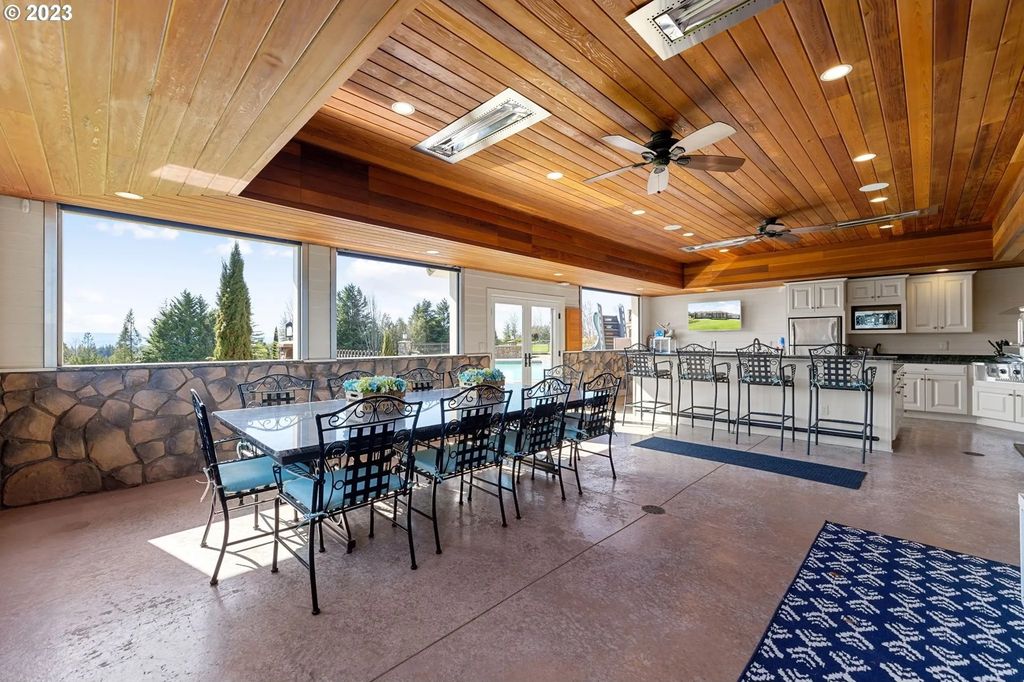 Scenic Private Estate on 5-Acre Gated Property in Ridgefield, WA with Stunning Valley Views for $7.25M