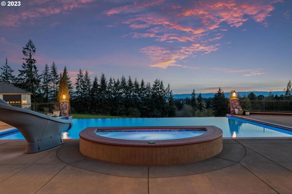 Scenic Private Estate on 5-Acre Gated Property in Ridgefield, WA with Stunning Valley Views for $7.25M