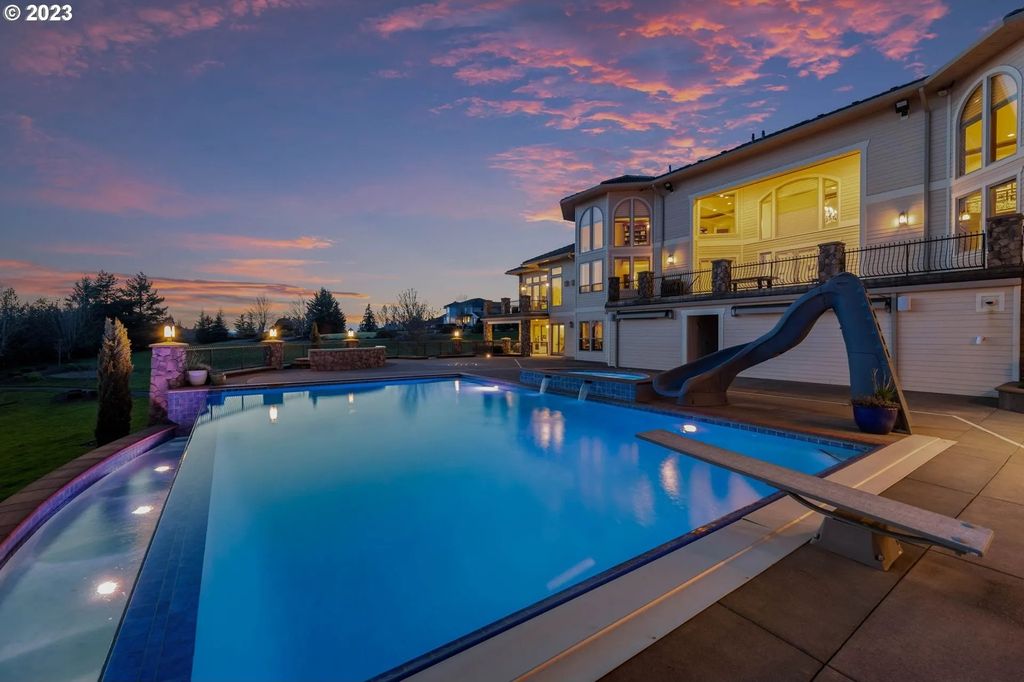 Scenic Private Estate on 5-Acre Gated Property in Ridgefield, WA with Stunning Valley Views for $7.25M