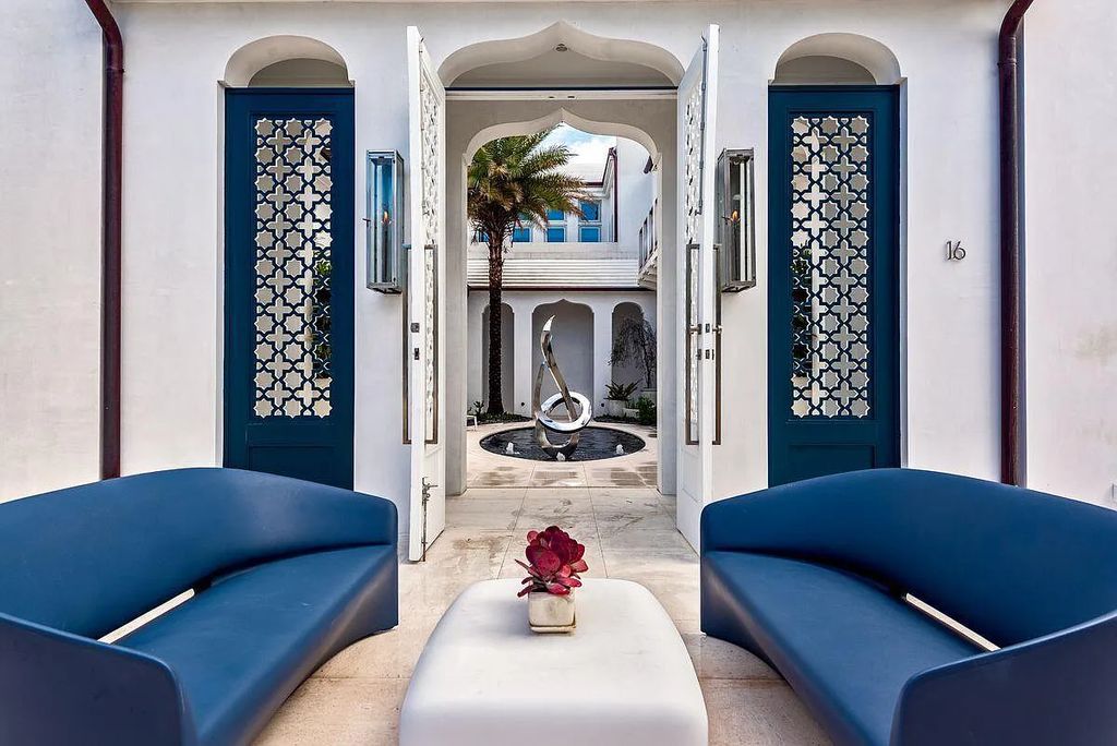 Welcome to 16 N McGee Drive, Inlet Beach, Florida, a stunning Moroccan-style home. Built in 2020, this unique property boasts 3 beds, 4 baths, and 2,741 sqft of luxurious living space.