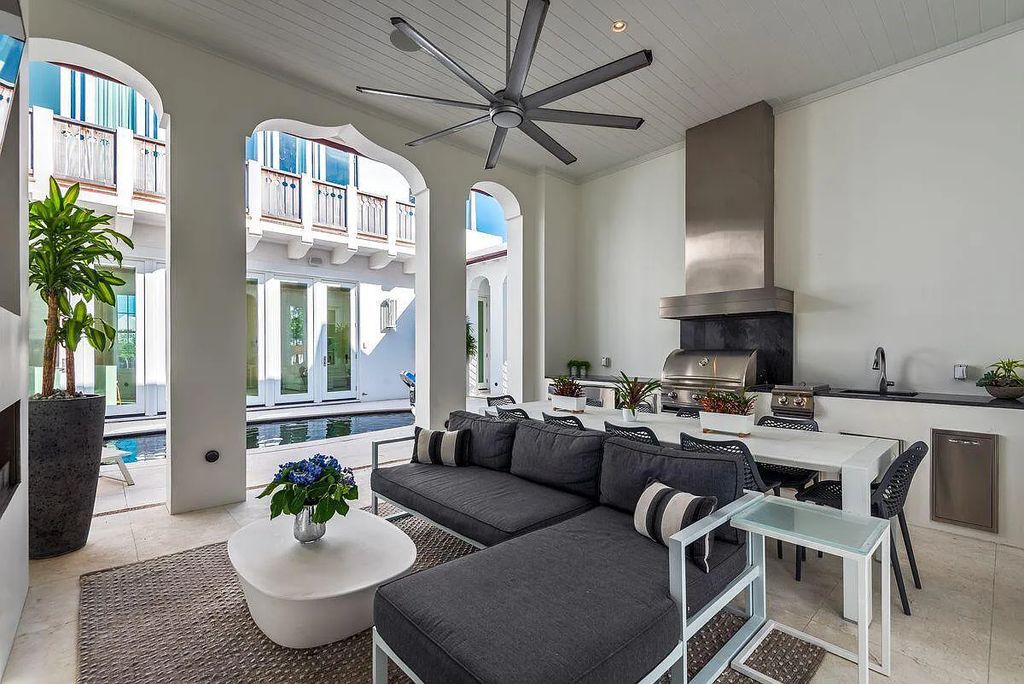 Welcome to 16 N McGee Drive, Inlet Beach, Florida, a stunning Moroccan-style home. Built in 2020, this unique property boasts 3 beds, 4 baths, and 2,741 sqft of luxurious living space.