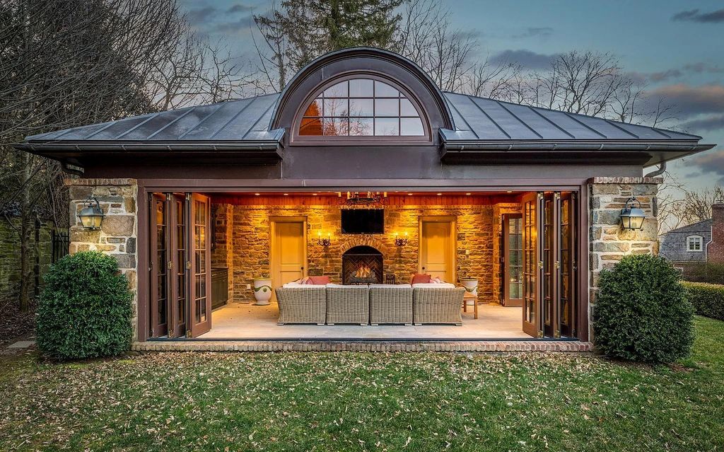 Stone & Brick Normandy-Style Home in Historic Bryn Mawr, PA: Perfectly Updated for Modern Living, Listed at $6.5M