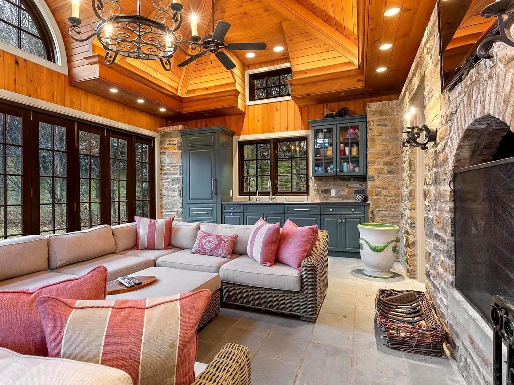 Stone & Brick Normandy-Style Home in Historic Bryn Mawr, PA: Perfectly Updated for Modern Living, Listed at $6.5M