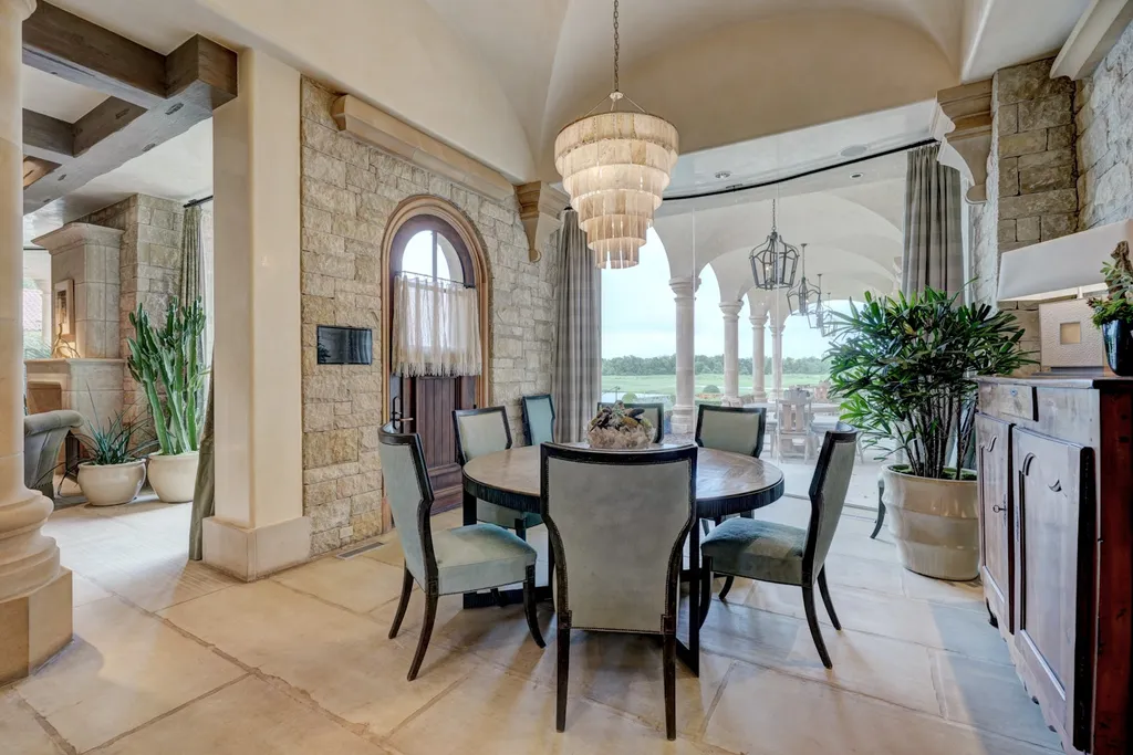 14200 Gaillardia Lane Home in Oklahoma City, Oklahoma. Nestled within the prestigious and privately gated Gaillardia Estates, this extraordinary estate designed by Jim Frazier is a true masterpiece. Situated on 3 private acres, it offers breathtaking panoramic views of holes #3 and #10 on the acclaimed Arthur Hill's Gaillardia Golf Course.
