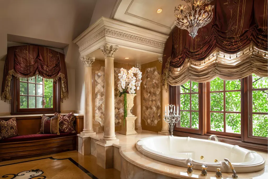 25365 Prado De La Felicidad Home in Calabasas, California. Calabasas, California - Prepare to be captivated by one of the most stunning properties in all of Calabasas. This extraordinary architectural masterpiece showcases French influence and design, nestled behind the prestigious second gate in The Estates at The Oaks. Situated on over 1.1 acres of land and boasting panoramic city and mountain views, this residence is a true testament to luxury and craftsmanship.