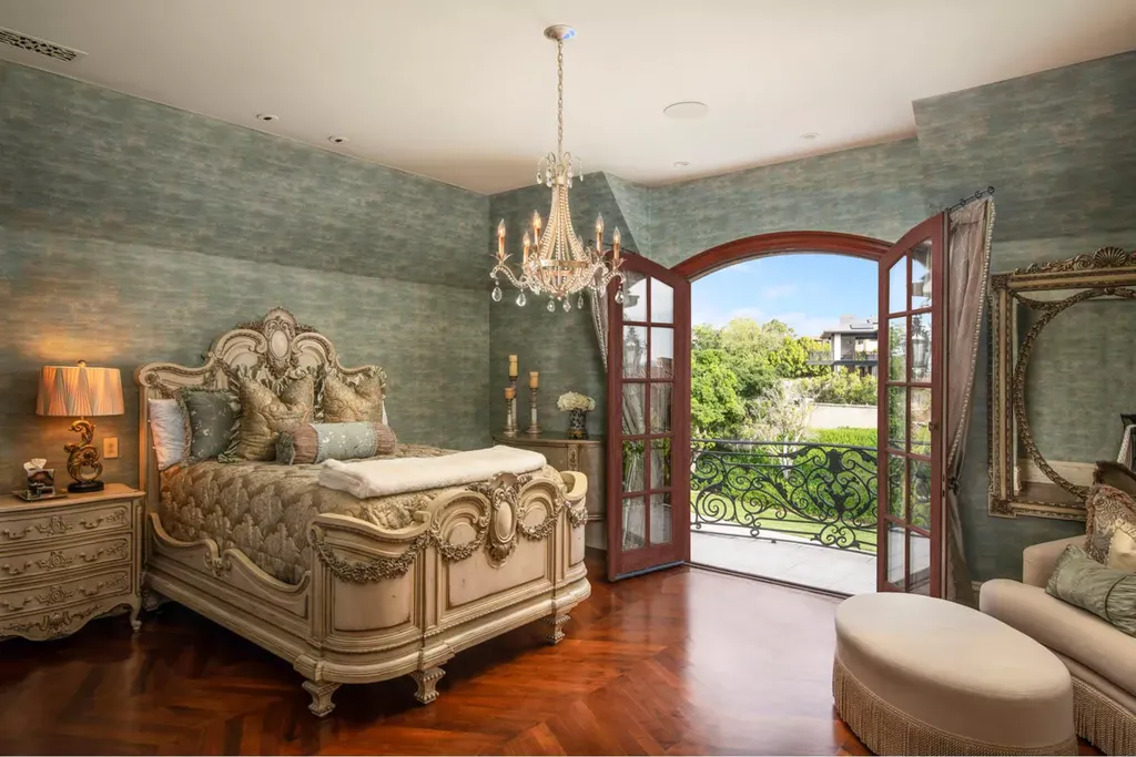 25365 Prado De La Felicidad Home in Calabasas, California. Calabasas, California - Prepare to be captivated by one of the most stunning properties in all of Calabasas. This extraordinary architectural masterpiece showcases French influence and design, nestled behind the prestigious second gate in The Estates at The Oaks. Situated on over 1.1 acres of land and boasting panoramic city and mountain views, this residence is a true testament to luxury and craftsmanship.