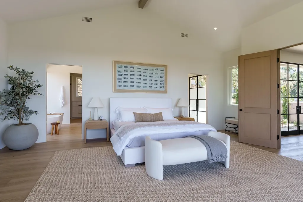 2957 E Valley Road Home in Santa Barbara, California. Embark on an extraordinary journey as you step into this newly completed, expertly designed compound boasting breathtaking ocean, mountain, and hillside views. With a harmonious blend of modern aesthetics and a romantic ambiance, this property is a testament to patience and the pursuit of perfection. Welcome to a haven where high design seamlessly merges with relaxed livability, creating an unparalleled living experience.