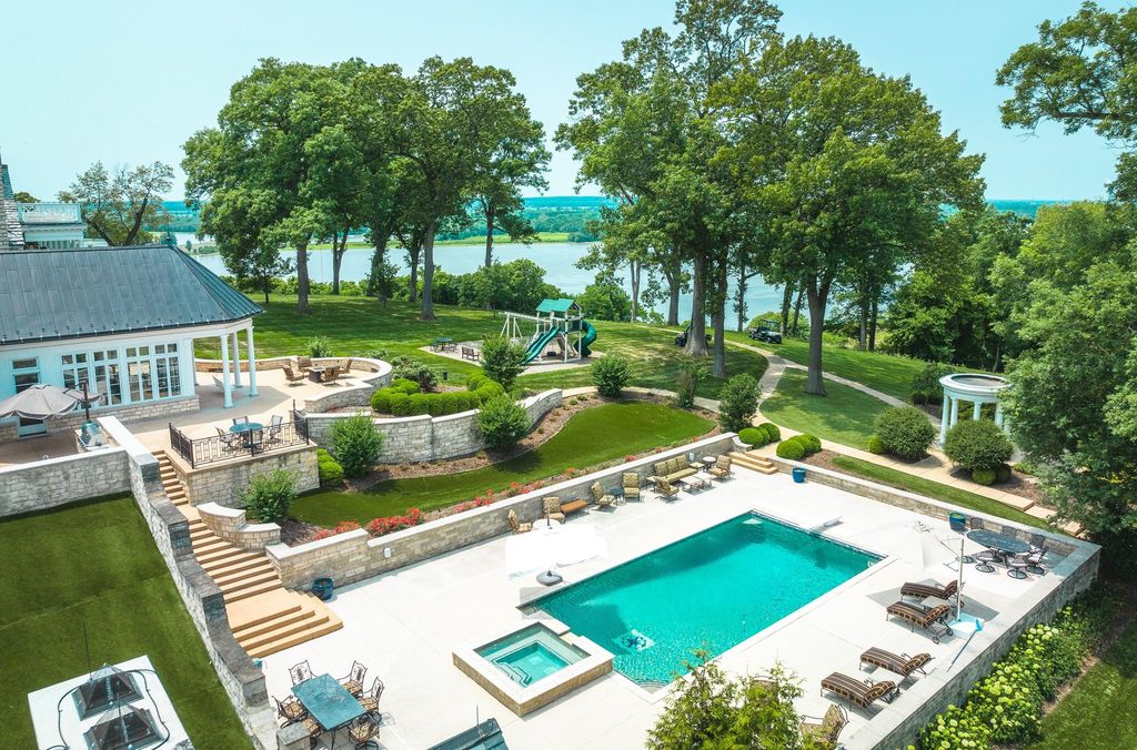Breathtaking Estate with Stunning Views of the River in Alton, IL Asking $8.45M