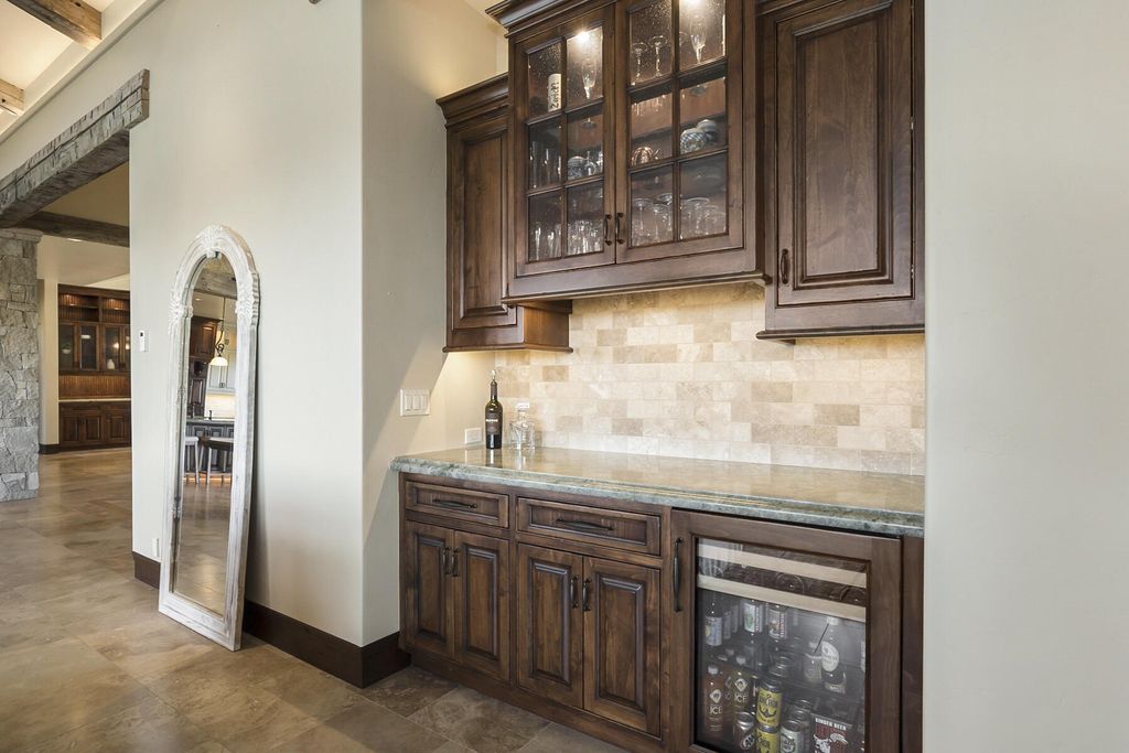 Breathtaking Panoramic Cascade Mountain Views and Rustic Elegance Define this $4.1M Luxurious Custom Home in Bend, OR