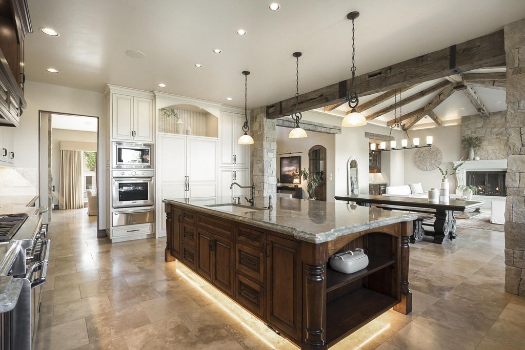 Breathtaking Panoramic Cascade Mountain Views and Rustic Elegance Define this $4.1M Luxurious Custom Home in Bend, OR