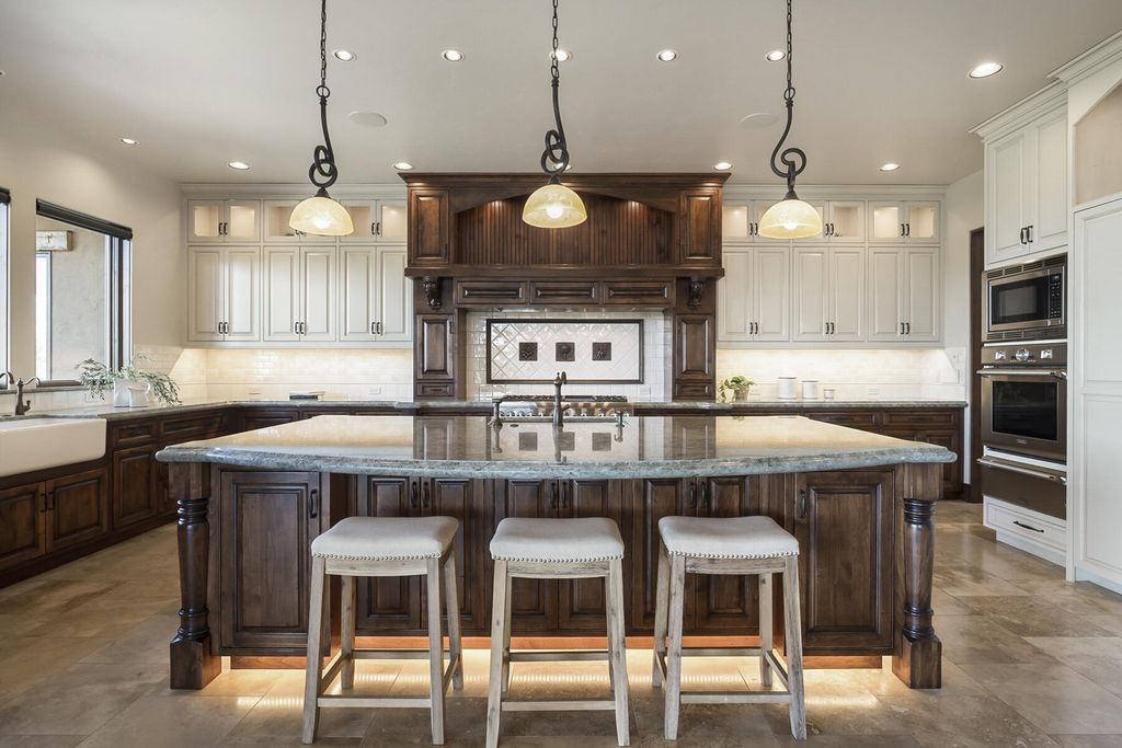 Breathtaking Panoramic Cascade Mountain Views and Rustic Elegance Define this $4.1M Luxurious Custom Home in Bend, OR