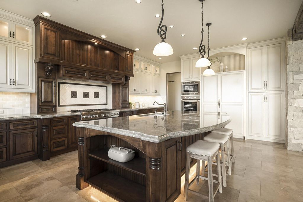 Breathtaking Panoramic Cascade Mountain Views and Rustic Elegance Define this $4.1M Luxurious Custom Home in Bend, OR