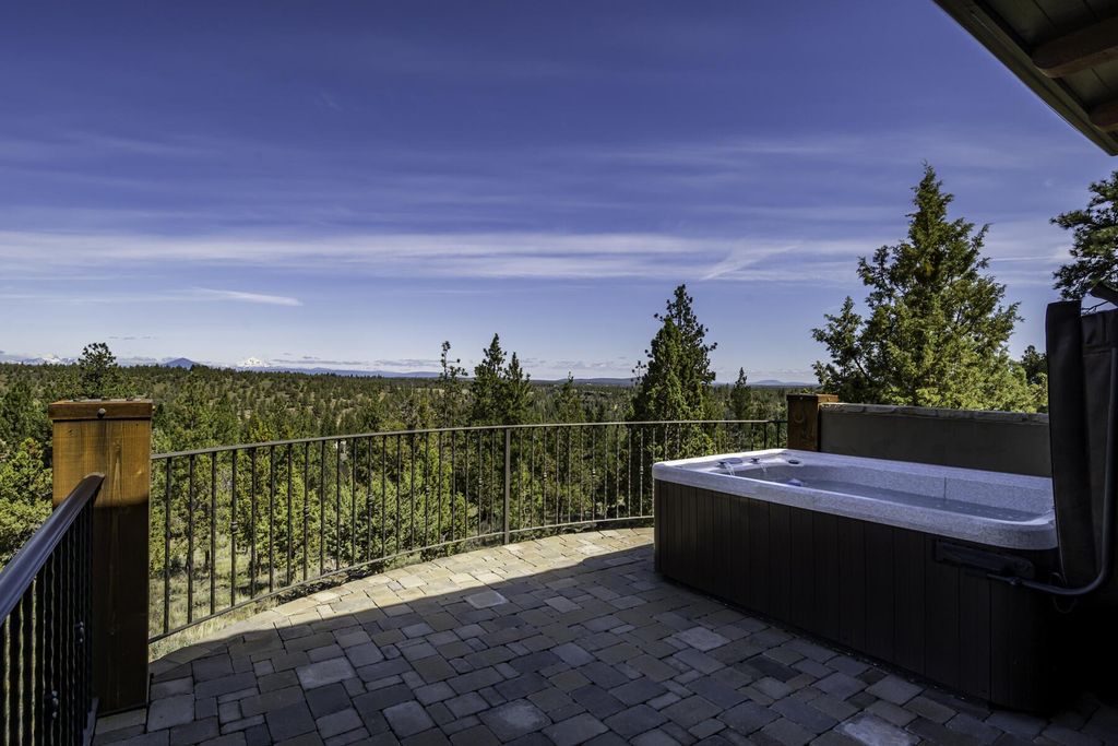 Breathtaking Panoramic Cascade Mountain Views and Rustic Elegance Define this $4.1M Luxurious Custom Home in Bend, OR