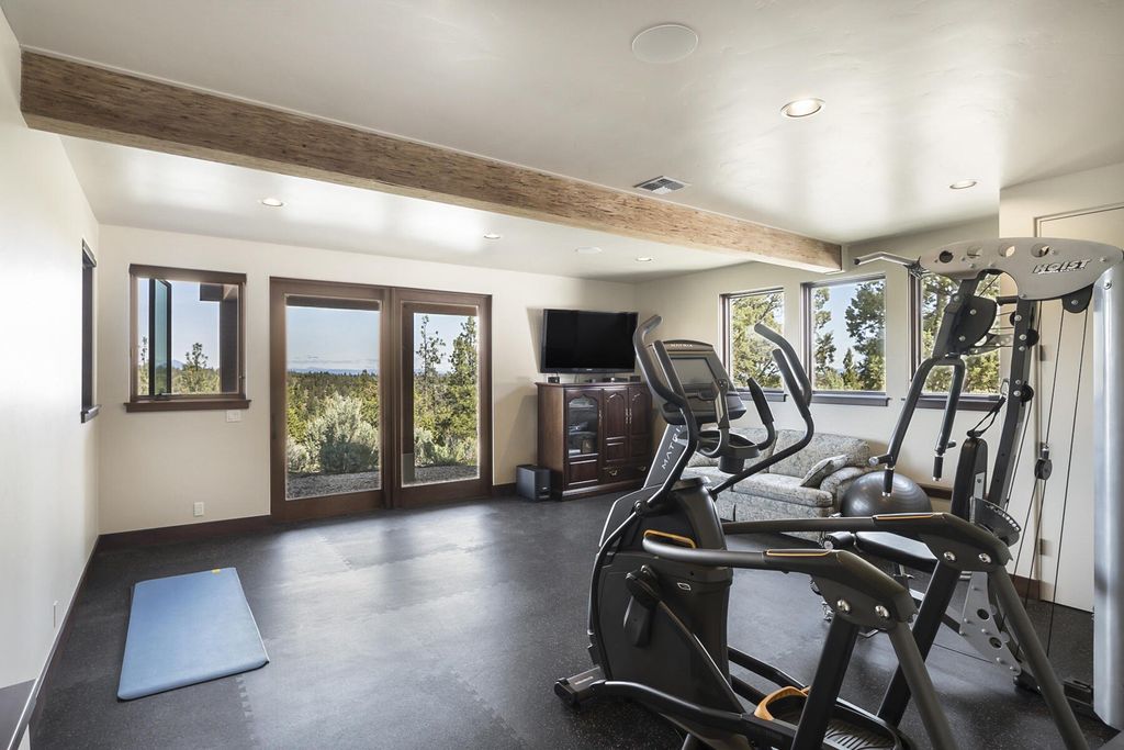 Breathtaking Panoramic Cascade Mountain Views and Rustic Elegance Define this $4.1M Luxurious Custom Home in Bend, OR