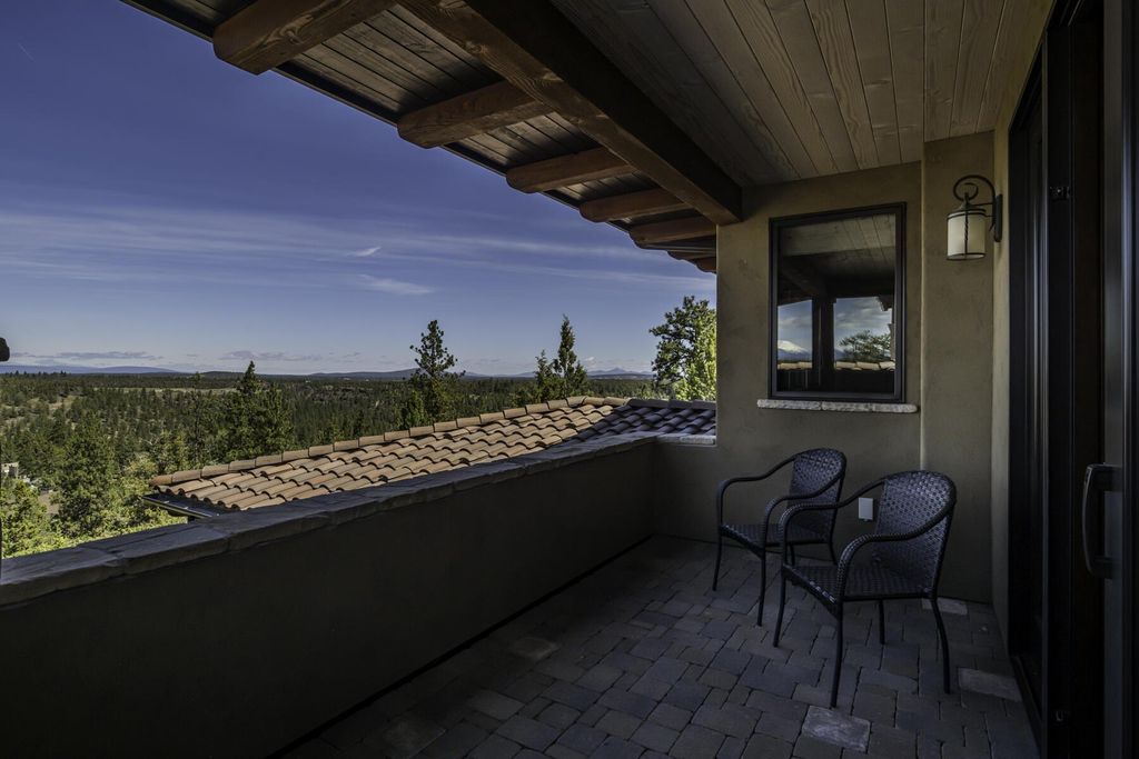 Breathtaking Panoramic Cascade Mountain Views and Rustic Elegance Define this $4.1M Luxurious Custom Home in Bend, OR
