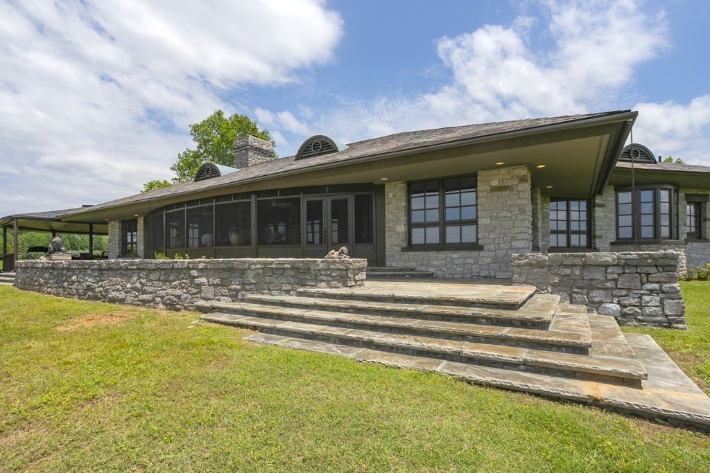 Captivating Tudor Style Ranch Home with Breathtaking Views of Old Hickory Lake in Lebanon, TN Offered at $2.95 Million