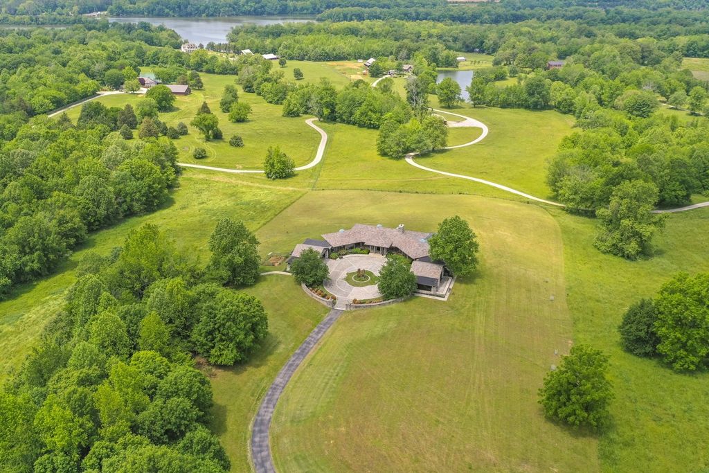 Captivating Tudor Style Ranch Home with Breathtaking Views of Old Hickory Lake in Lebanon, TN Offered at $2.95 Million