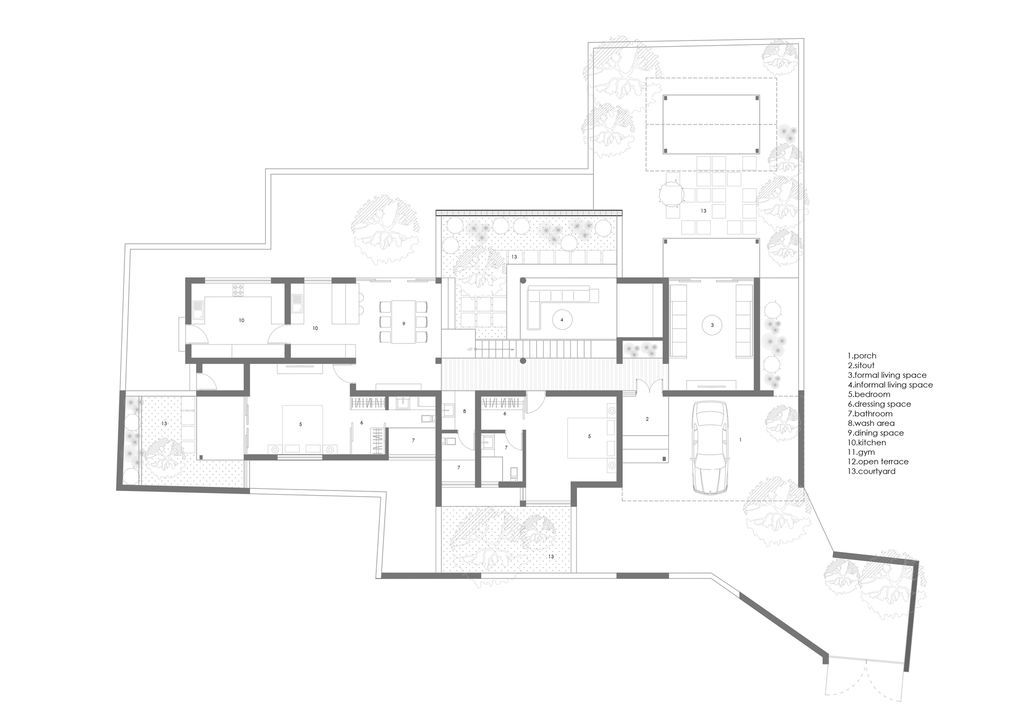 Celandine House with a coherent design by 7th Hue Architecture Studio