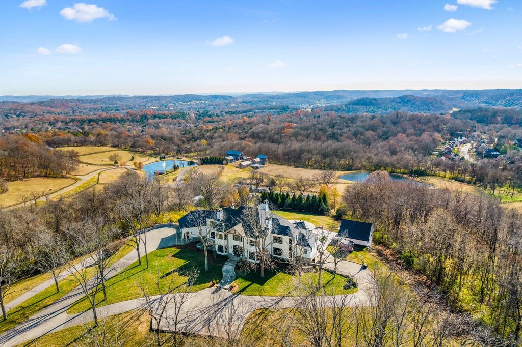 Enchanting Hilltop Estate with Unrivaled Privacy and Scenic Views in Nashville, TN - Listed at $6.95M