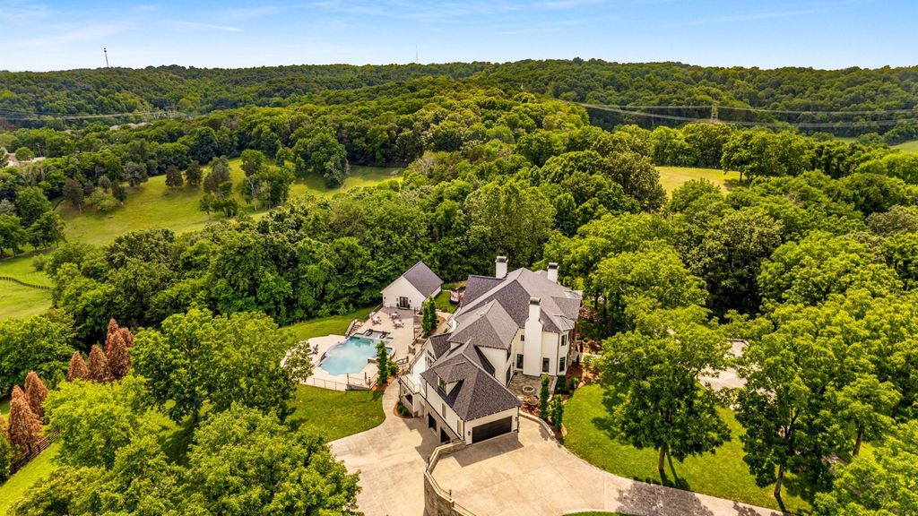 Enchanting Hilltop Estate with Unrivaled Privacy and Scenic Views in Nashville, TN - Listed at $6.95M