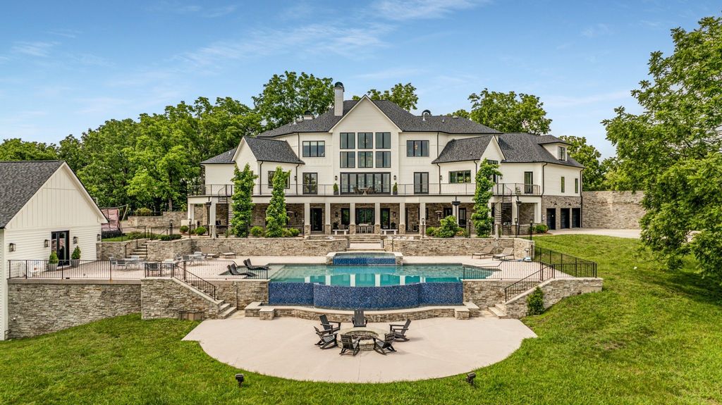 Enchanting Hilltop Estate with Unrivaled Privacy and Scenic Views in Nashville, TN - Listed at $6.95M