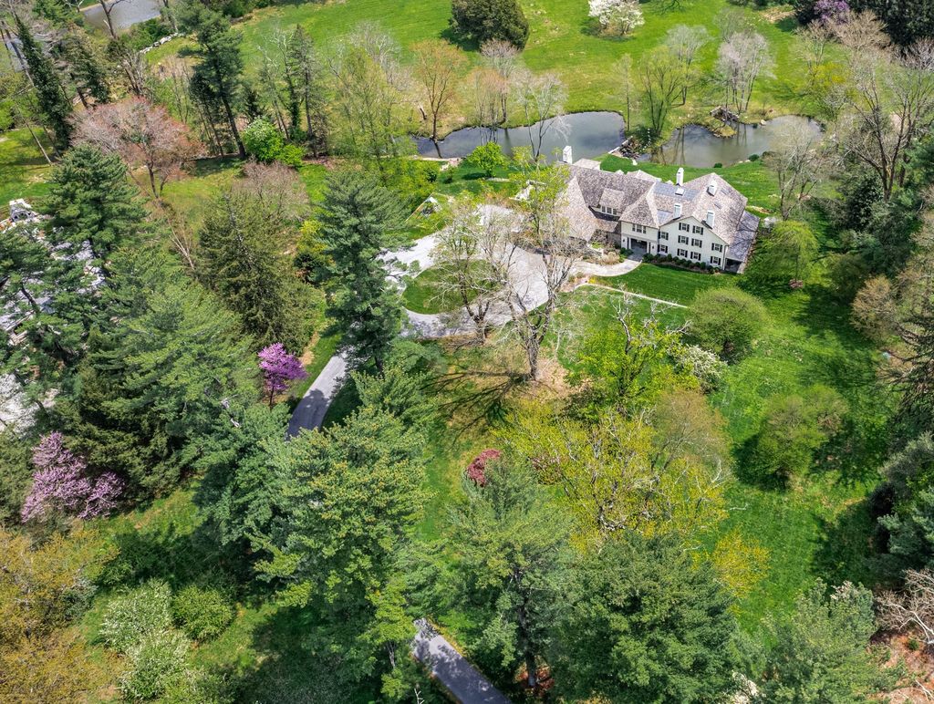 Exceptional Historic Residence in Villanova, PA - Meticulously Renovated  and Enhanced with Modern Designs Available for $5,999,999