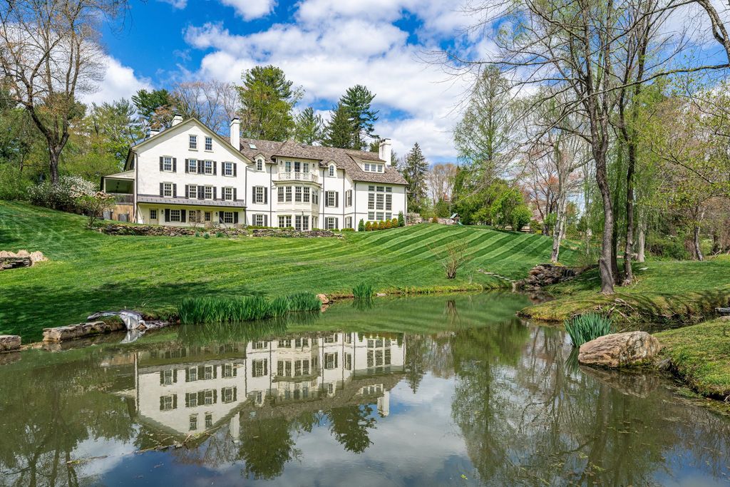 Exceptional Historic Residence in Villanova, PA - Meticulously Renovated  and Enhanced with Modern Designs Available for $5,999,999