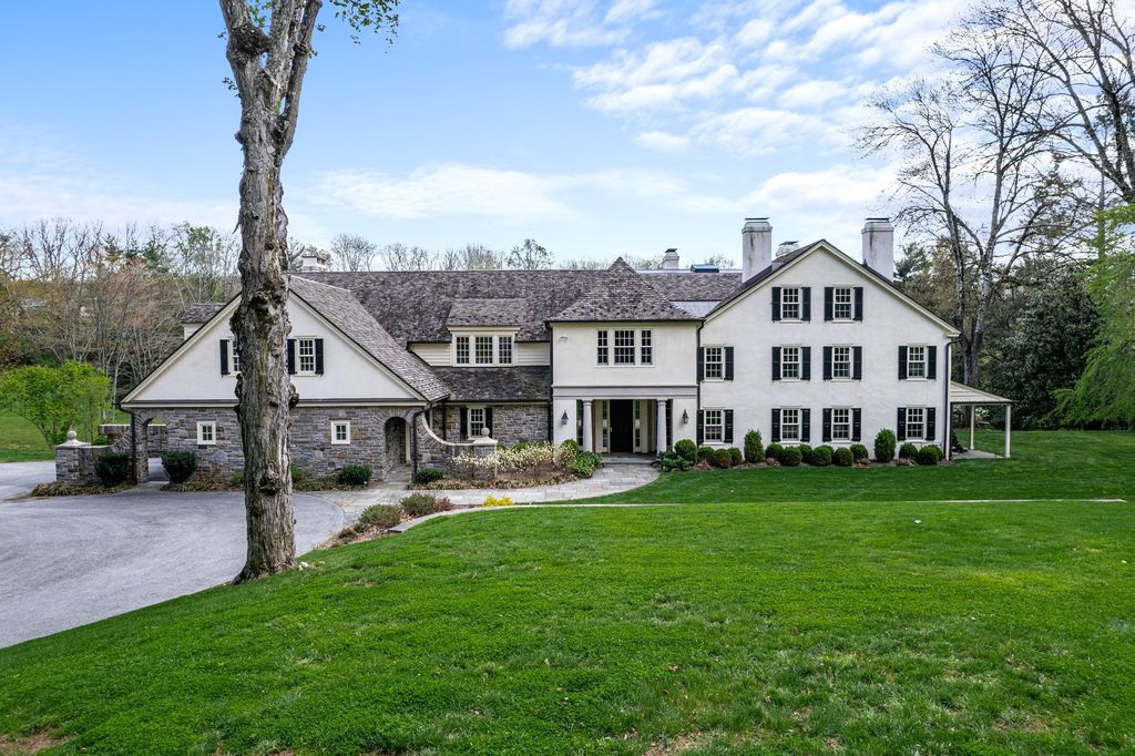 Exceptional Historic Residence in Villanova, PA - Meticulously Renovated  and Enhanced with Modern Designs Available for $5,999,999