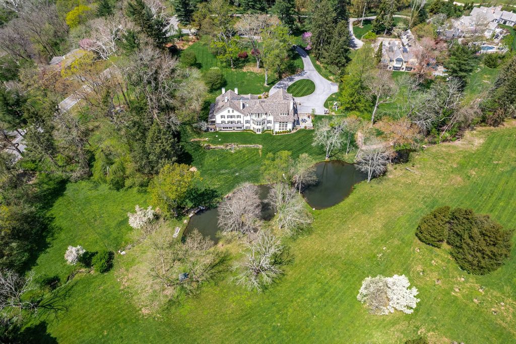 Exceptional Historic Residence in Villanova, PA - Meticulously Renovated  and Enhanced with Modern Designs Available for $5,999,999