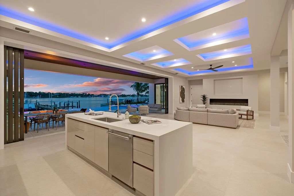 Introducing 55 River Drive, a brand new waterfront residence in Tequesta, Florida. This stunning home offers direct ocean access and boasts 100 feet of wide water views.
