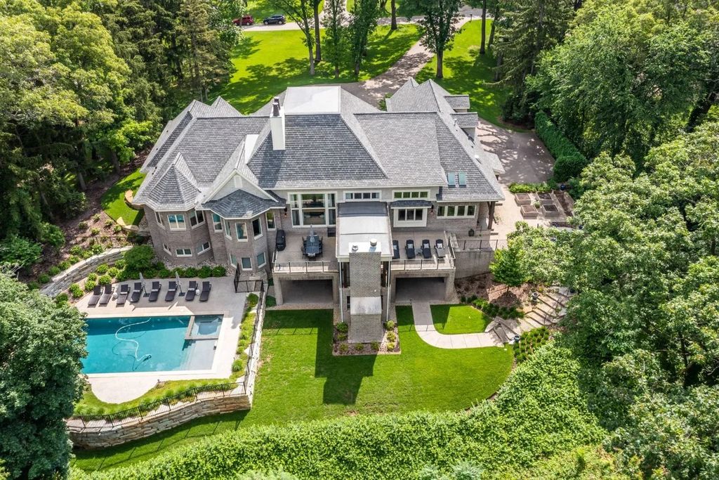 Exquisite Custom-Built Masterpiece: Timeless Luxury Home in Franklin, MI Asking $3.195M