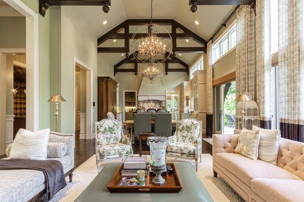 Exquisite Custom-Built Masterpiece: Timeless Luxury Home in Franklin, MI Asking $3.195M