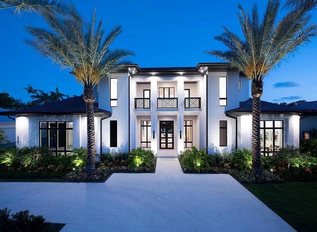 Discover luxurious living at 540 4th Avenue N in Old Naples, Florida. This brand-new home, built in 2023, features 5 beds, 6 baths, and 6,219 sq. ft. of living space.