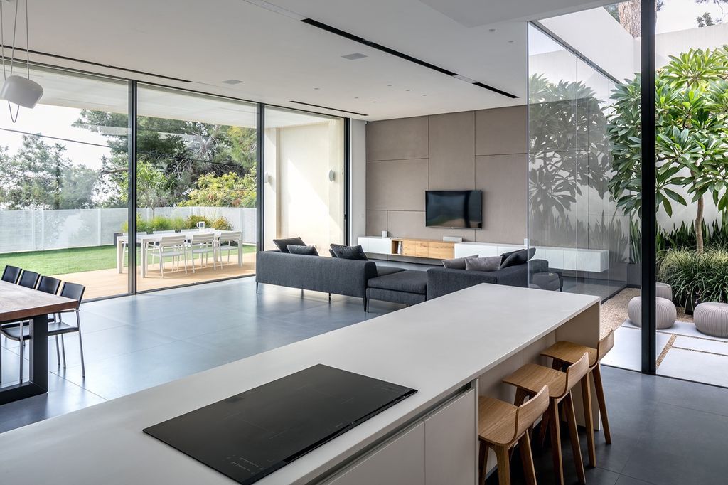 House F creates clean, modern & in-outdoor spaces by A.M.N Architecture