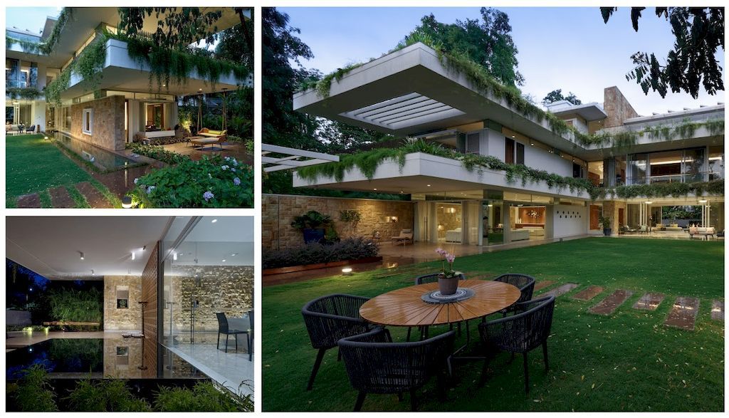 Hovering Gardens House in Pune, India by Niraj Doshi Design Consultancy