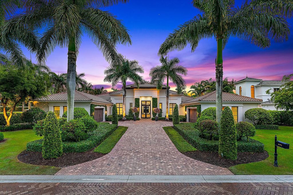 Welcome to 11771 Calleta Court, a luxurious furnished residence in Palm Beach Gardens, Florida. This exceptional home in the Grand Estates of Old Palm Golf Club offers timeless elegance, meticulous craftsmanship, and a desirable location.