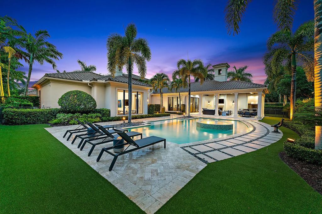 Welcome to 11771 Calleta Court, a luxurious furnished residence in Palm Beach Gardens, Florida. This exceptional home in the Grand Estates of Old Palm Golf Club offers timeless elegance, meticulous craftsmanship, and a desirable location.