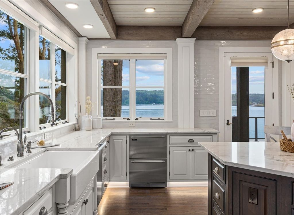 Magnificent Anacortes, WA Waterfront Estate: Private Beach, Unparalleled Views Listed at $8 Million